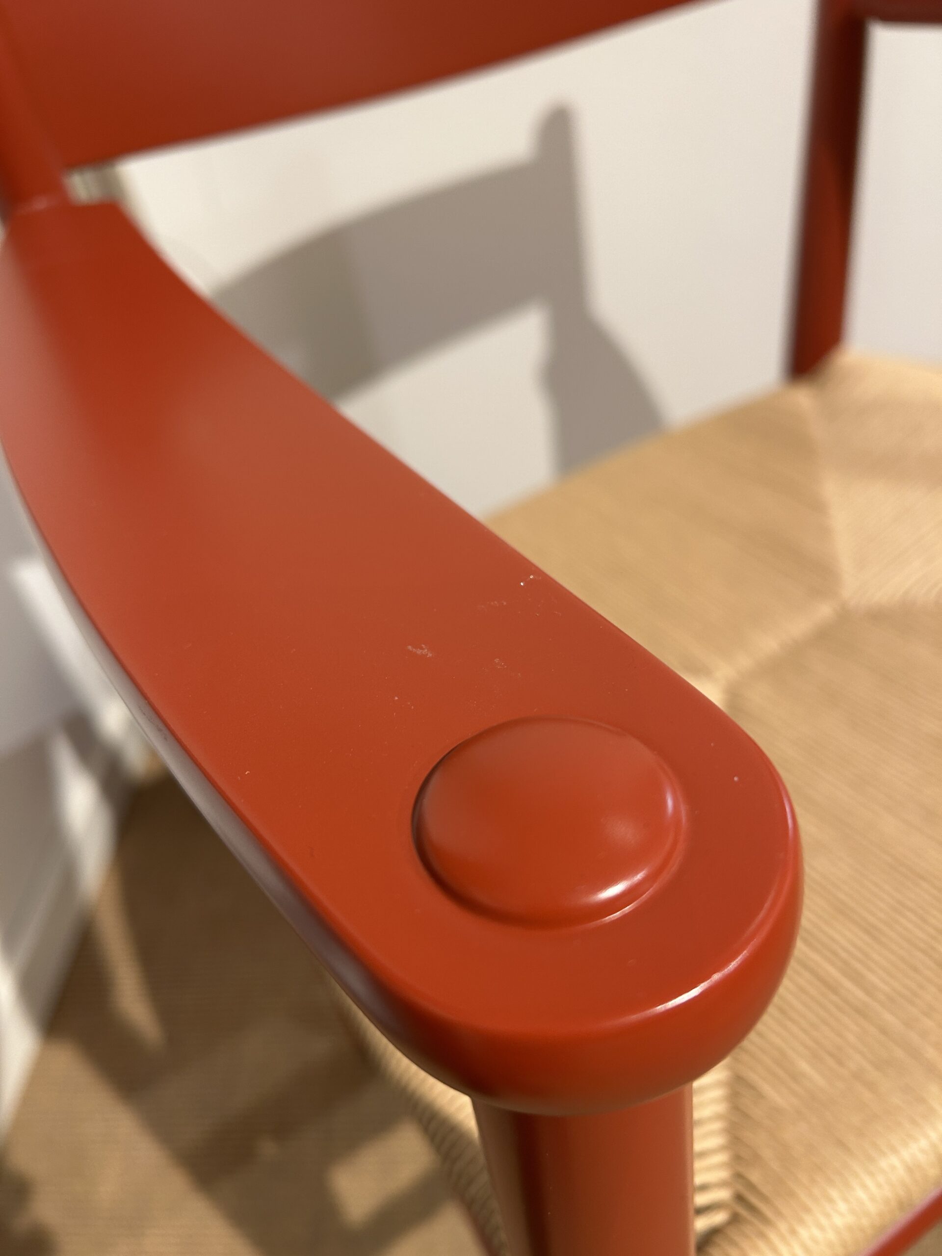 Armstol CH37 i Red Brown, Design Hans J. Wegner - Billede 11