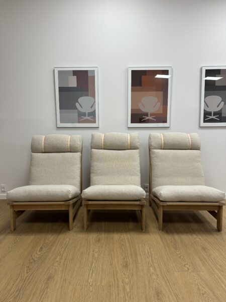 Lænestole/ Loungestole med høj ryg og nakkepude. - Image 10