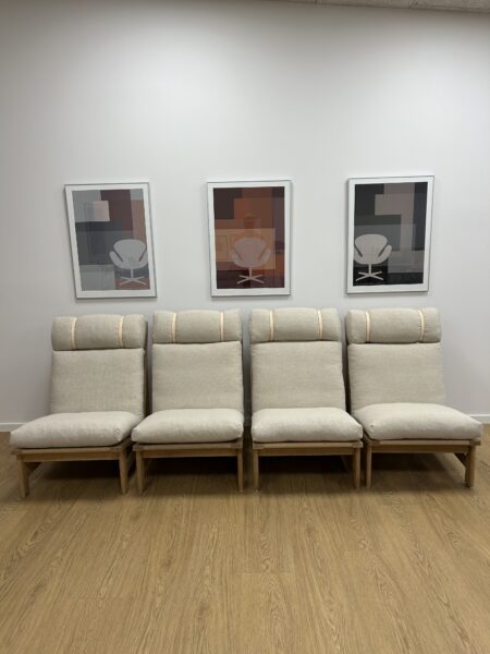 Lænestole/ Loungestole med høj ryg og nakkepude. - Image 11