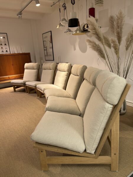 Lænestole/ Loungestole med høj ryg og nakkepude. - Image 5