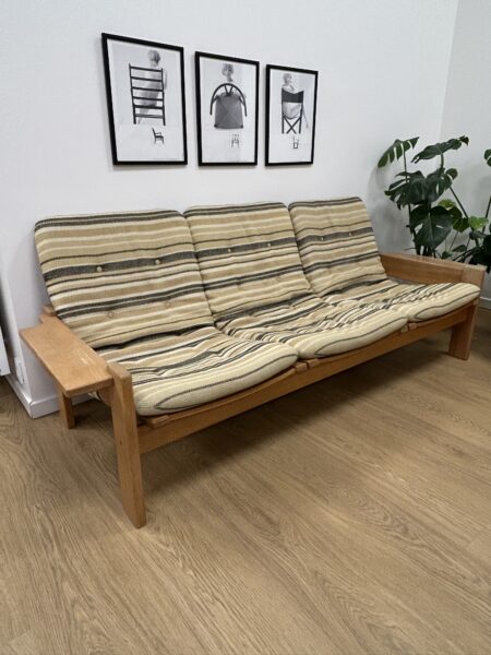 Sofasæt 3-pers + 2-pers, samt en høj stole i Eg, Design Yngve Engstrøm fra 1960' - Image 6