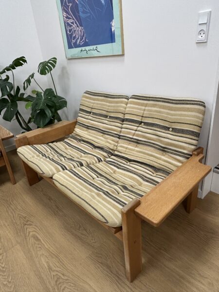 Sofasæt 3-pers + 2-pers, samt en høj stole i Eg, Design Yngve Engstrøm fra 1960' - Image 5