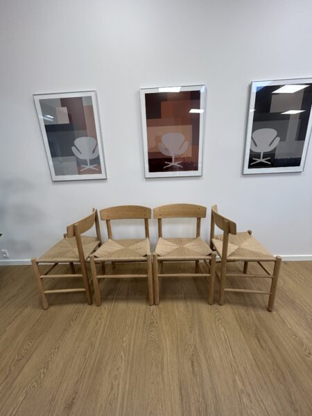 Folkestole J 39 i Eg, Designet af Børge Mogensen. - Image 5