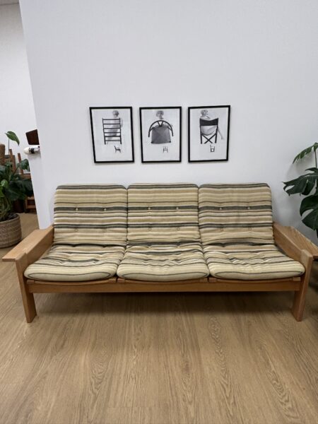 Sofasæt 3-pers + 2-pers, samt en høj stole i Eg, Design Yngve Engstrøm fra 1960' - Image 7