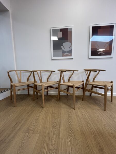 6 stk. Y-stole I Eg, Designet af Hans J. Wegner - Image 3