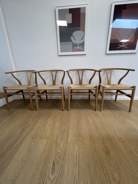 6 stk. Y-stole I Eg, Designet af Hans J. Wegner - Image 2