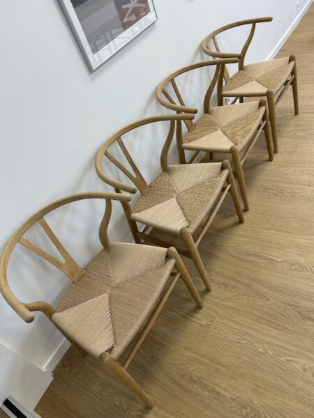 6 stk. Y-stole I Eg, Designet af Hans J. Wegner - Image 4