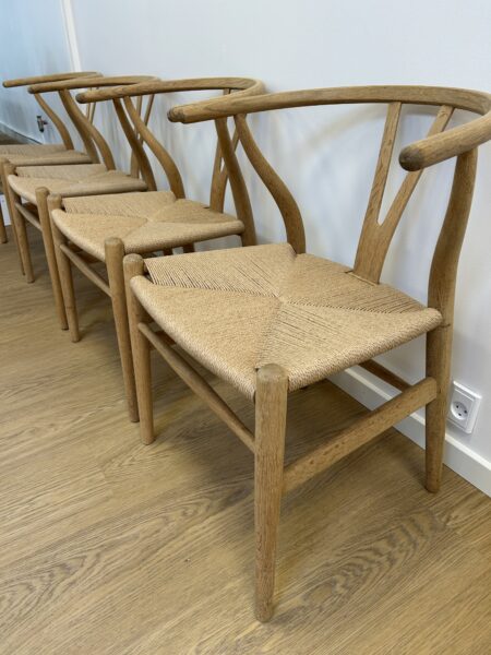 6 stk. Y-stole I Eg, Designet af Hans J. Wegner - Image 7