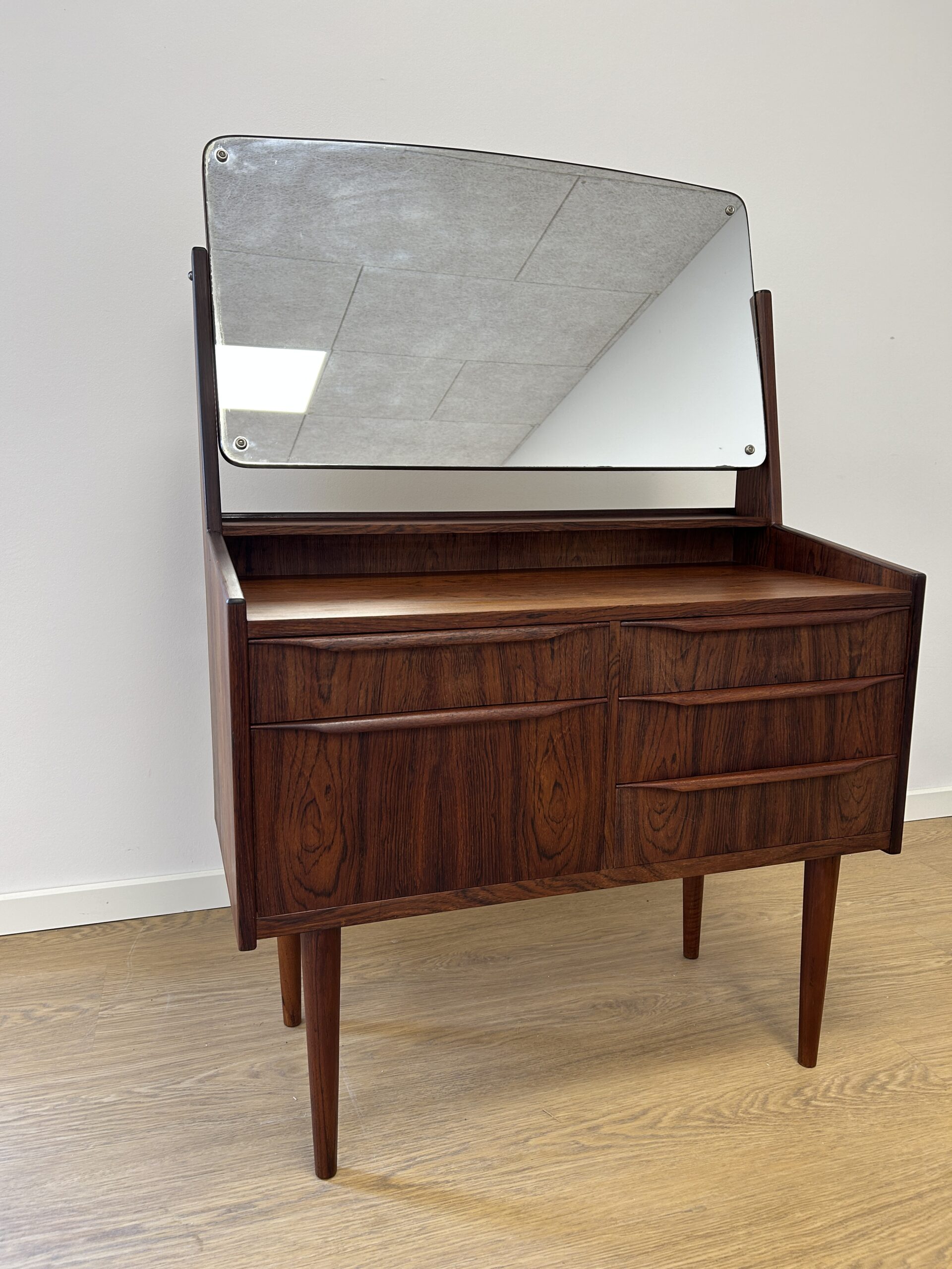 Smukt Vintage Sminkebord i Palisander - Billede 2