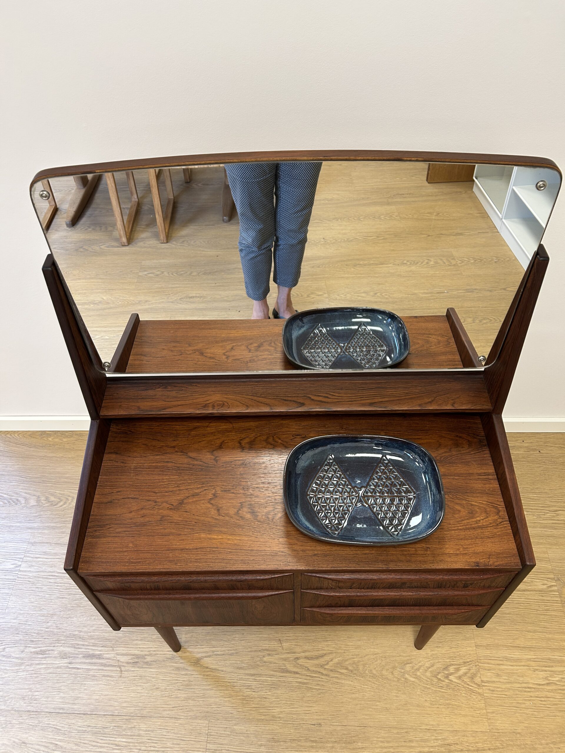 Smukt Vintage Sminkebord i Palisander - Billede 10