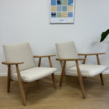 Hans J. Wegner – Loungestole Model GE-260 i Massiv Eg