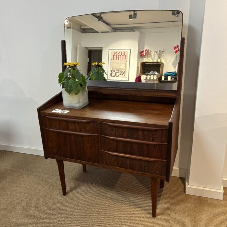 Smukt Vintage Sminkebord i Palisander – Mid-Century Modern