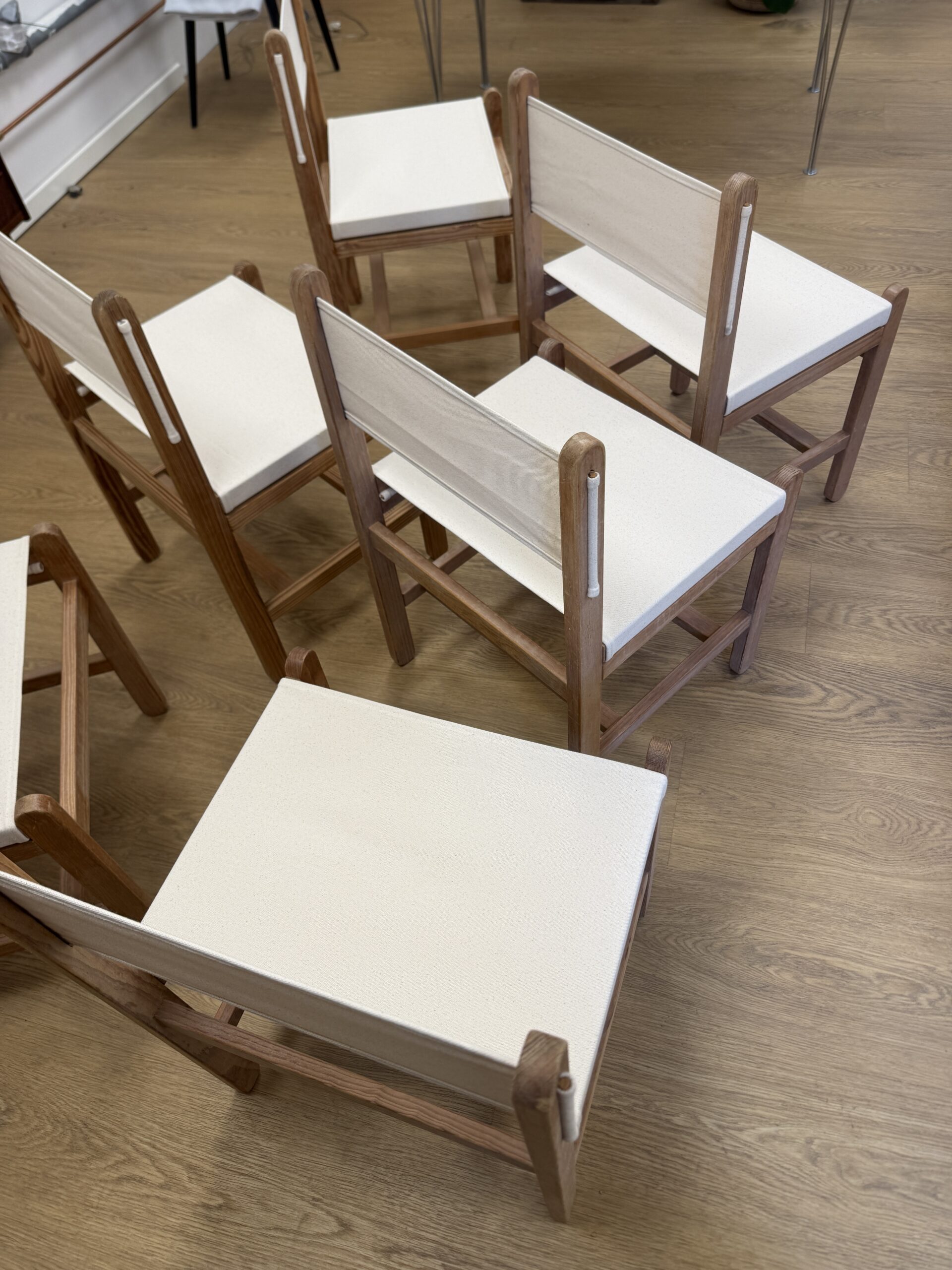 6 stk. Niels Eilersen safaristole - Design Peter Ole Schiøning - Billede 2