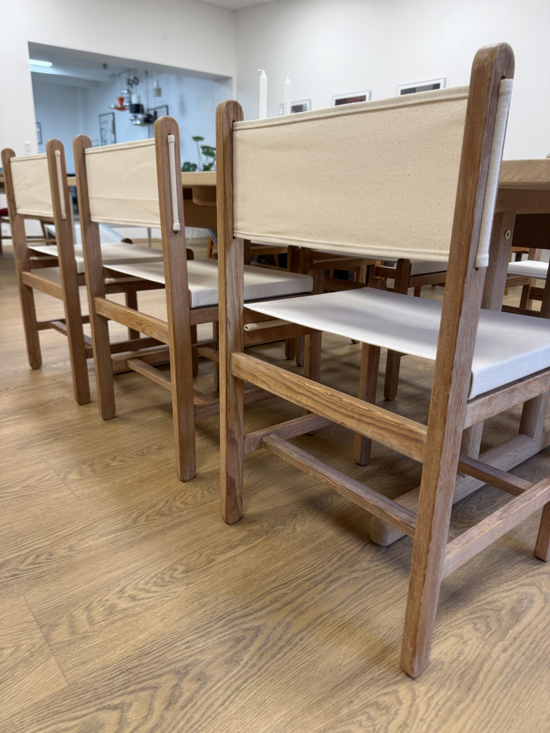 6 stk. Niels Eilersen safaristole - Design Peter Ole Schiøning - Billede 15